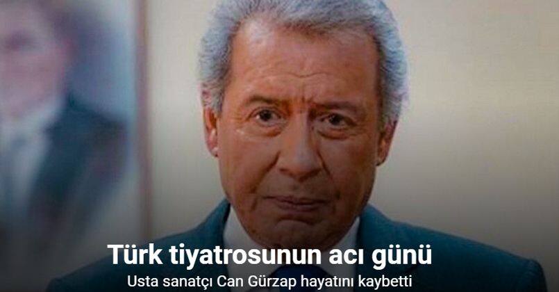 Usta sanatçı Can Gürzap hayatını kaybetti