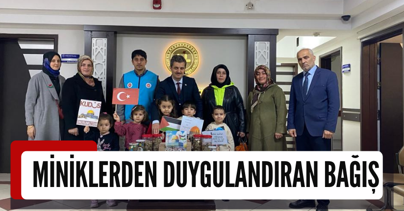 Miniklerden Duygulandıran Bağış