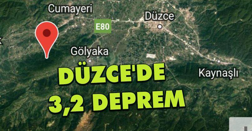 Düzce'de 3,2 Deprem
