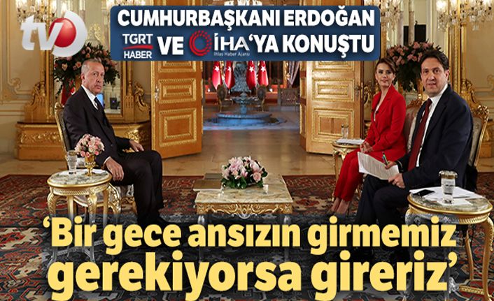 Cumhurbaşkanı Erdoğan, TGRT Haber ve İHA seçim özel yayınında konuştu!