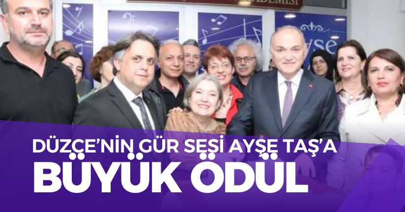 Düzce’nin Gür Sesi Ayşe Taş’a Büyük Ödül