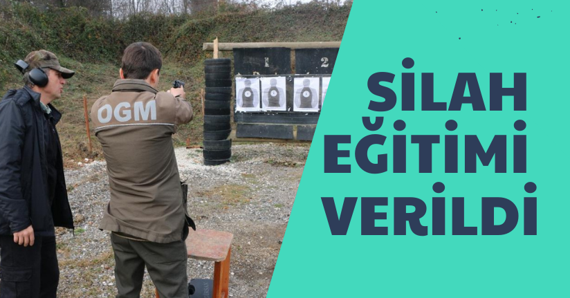 Ormancılara silah eğitimi verildi