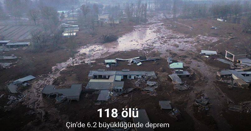 Çin’de 6.2 büyüklüğünde deprem: 118 ölü