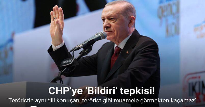 Cumhurbaşkanı Erdoğan: “Teröristle aynı dili konuşan, terörist gibi muamele görmekten kaçamaz”