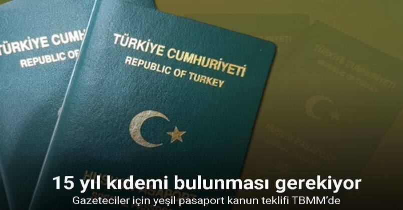 Gazeteciler için yeşil pasaport kanun teklifi TBMM’de