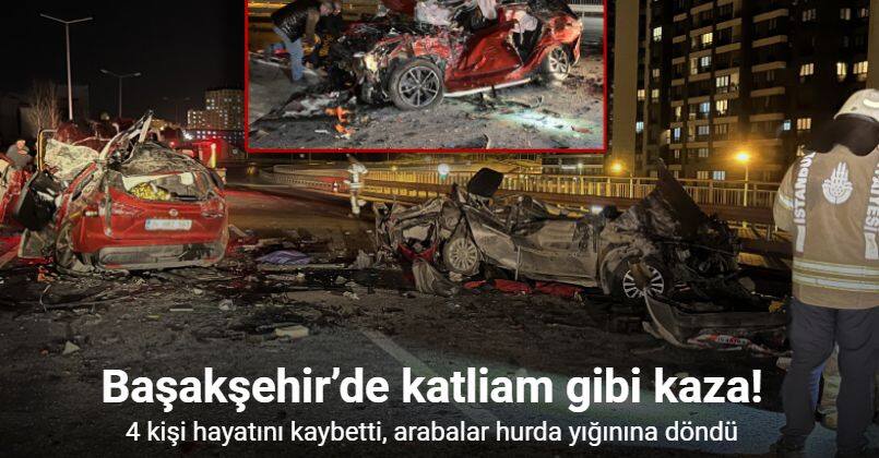 Başakşehir’deki feci kazada ölü sayısı 4’de yükseldi
