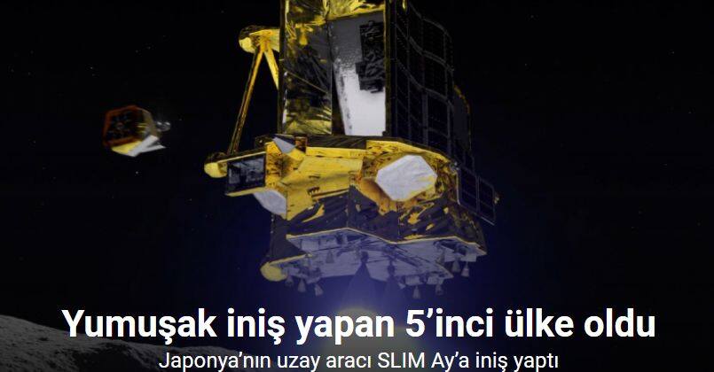 Japonya’nın uzay aracı SLIM Ay’a iniş yaptı