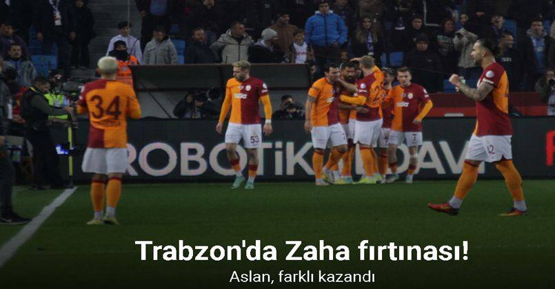 Trabzon'da Zaha fırtınası! Aslan, farklı kazandı