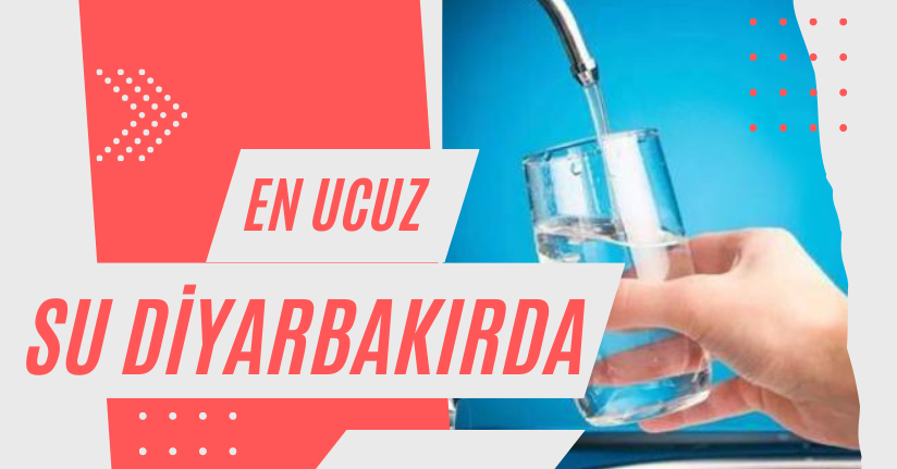Türkiye’de en ucuz su Diyarbakır’da tüketiliyor