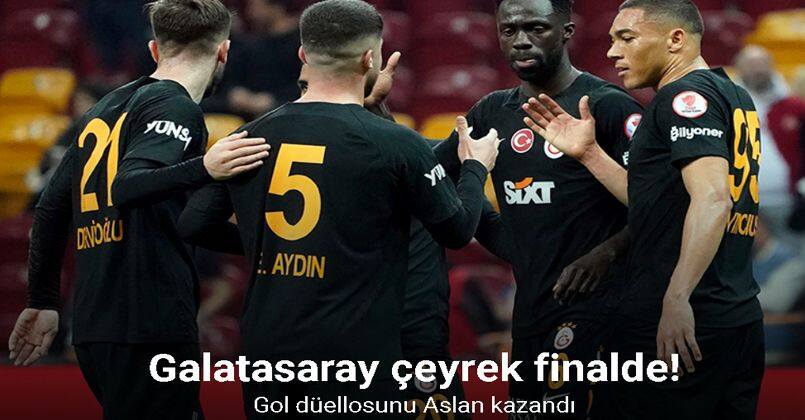 Galatasaray çeyrek finalde! Gol düellosunu Aslan kazandı
