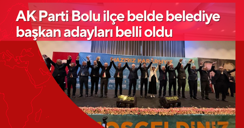 AK Parti Bolu ilçe belde belediye başkan adayları belli oldu
