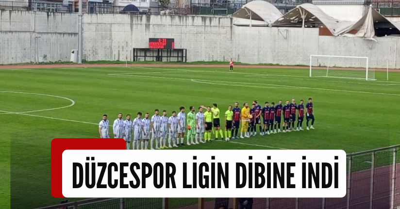 Düzcespor Ligin Dibine İndi