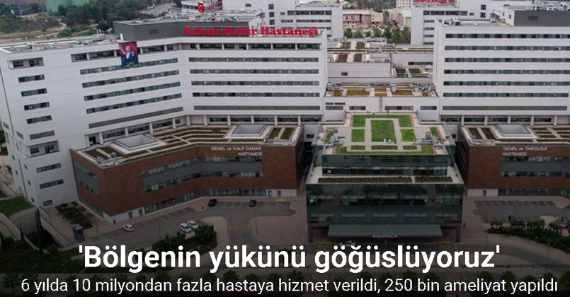 Adana Şehir Hastanesi’nde 6 yılda 10 milyondan fazla hastaya hizmet verildi, 250 bin ameliyat yapıldı