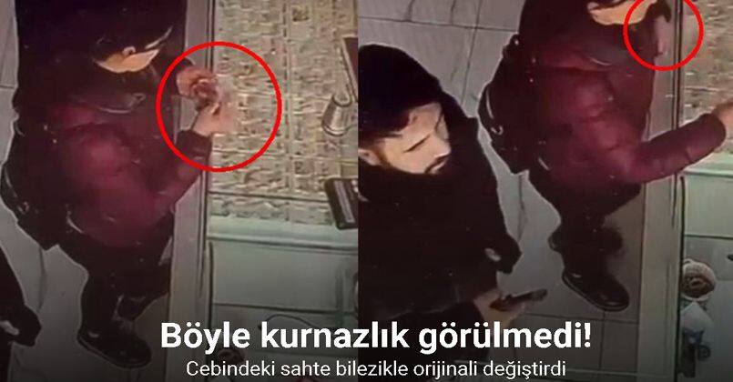 Gittiği kuyumcuda cebindeki sahte bilezikle orijinali değiştirdi