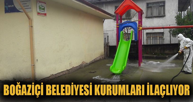 Boğaziçi Belediyesi kurumları ilaçlıyor