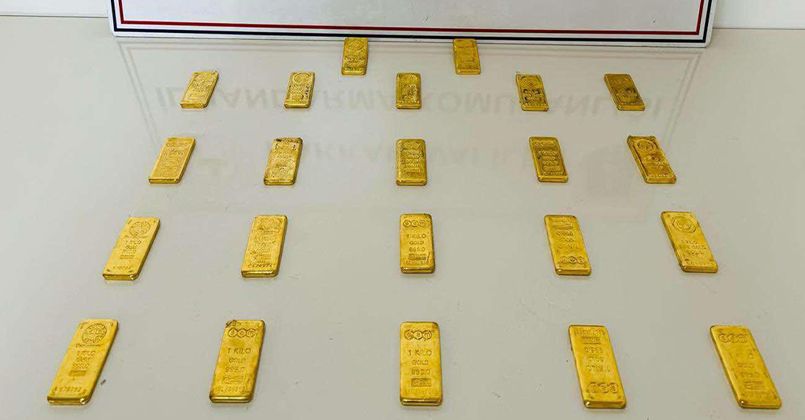 Hakkari’de kaçak 22 kilo külçe altın ele geçirildi