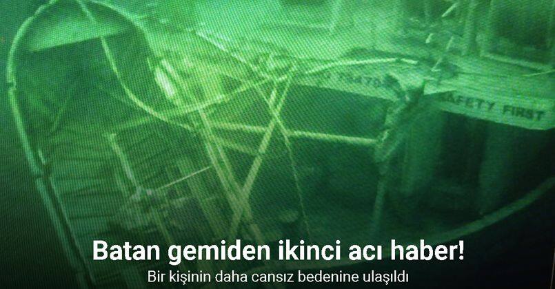 Batan gemide bir kişinin daha cansız bedenine ulaşıldı