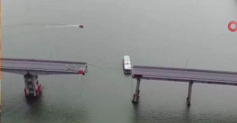 Çin’deki geminin köprüye çarptığı kazada can kaybı 5'e yükseldi