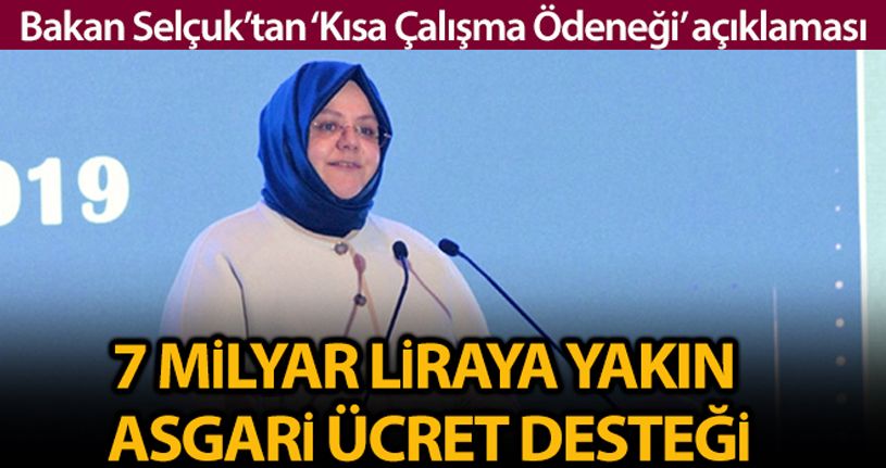 Bakan Selçuk'dan 'Kısa Çalışma Ödeneği' açıklaması