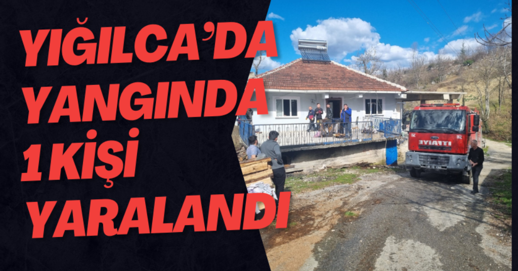 Yığılca’da Yangında 1 Kişi Yaralandı