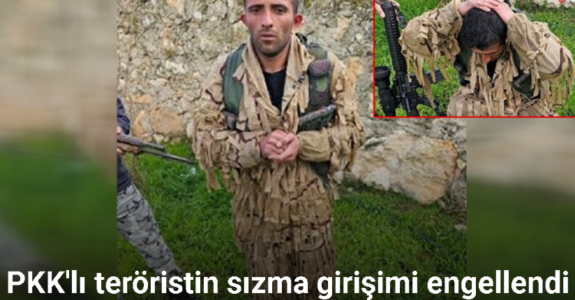 PKK'lı terörist Mehmet Kılıç, Zeytin Dalı bölgesine sızmaya çalışırken yakalandı