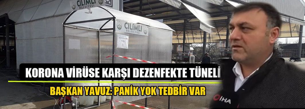 Korona Virüse Karşı Dezenfekte Tüneli