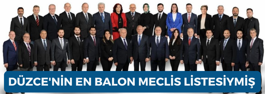 Düzce'nin En Balon Meclis Listesiymiş