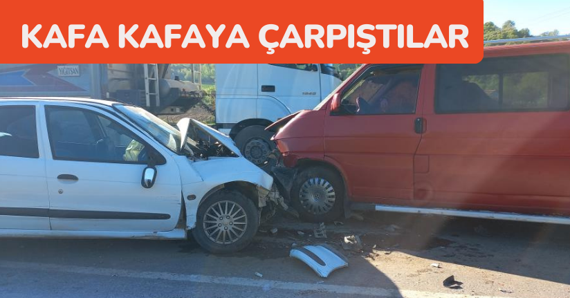 Kafa kafaya çarpıştılar: 5 yaralı