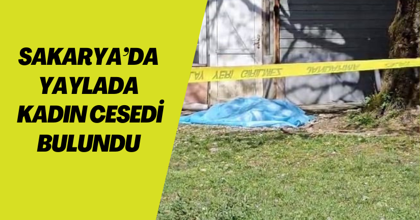 Sakarya’da yaylada kadın cesedi bulundu