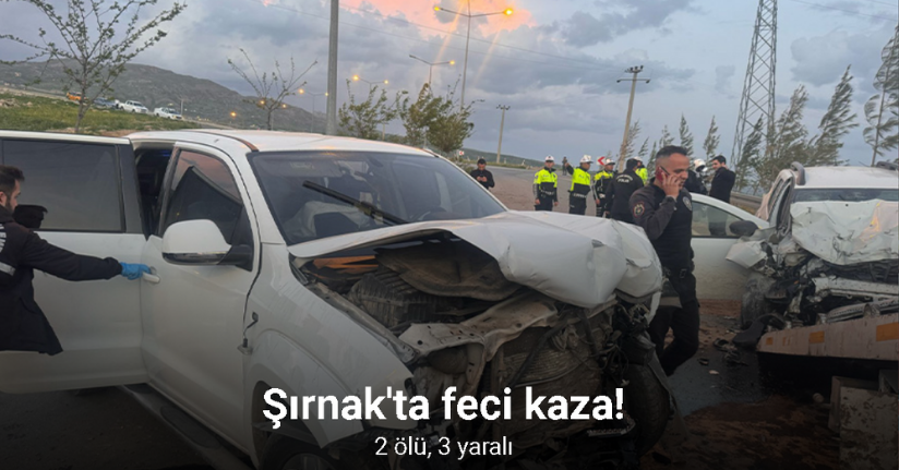 Şırnak’ta trafik kazası: 2 ölü, 3 yaralı
