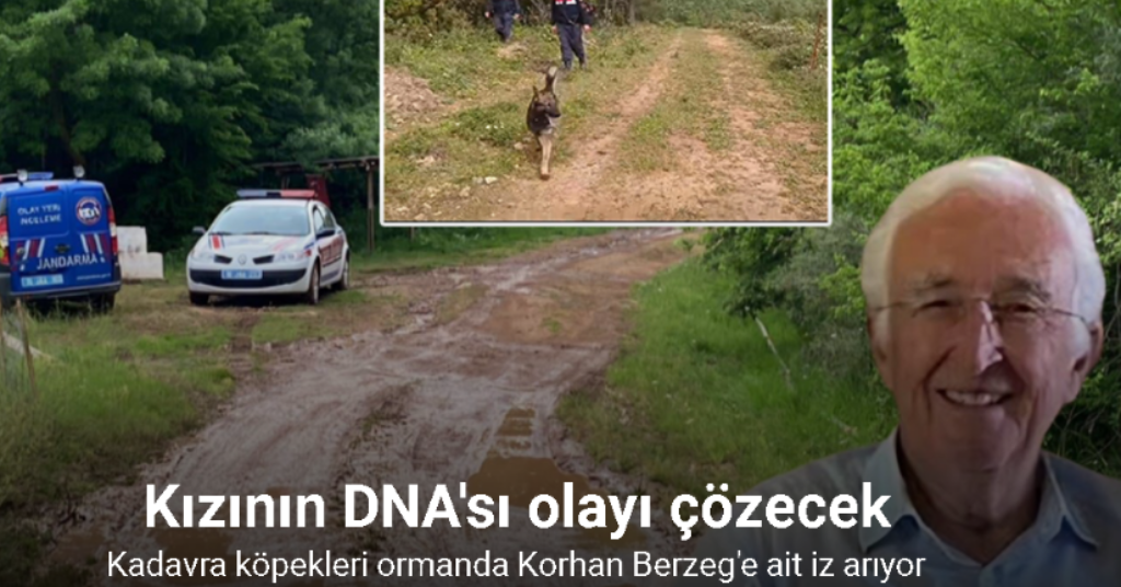 Kadavra köpekleri ormanda Korhan Berzeg’e ait iz arıyor