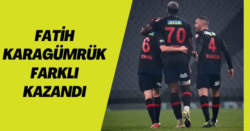 Trendyol Süper Lig: Fatih Karagümrük: 4 - Antalyaspor: 1