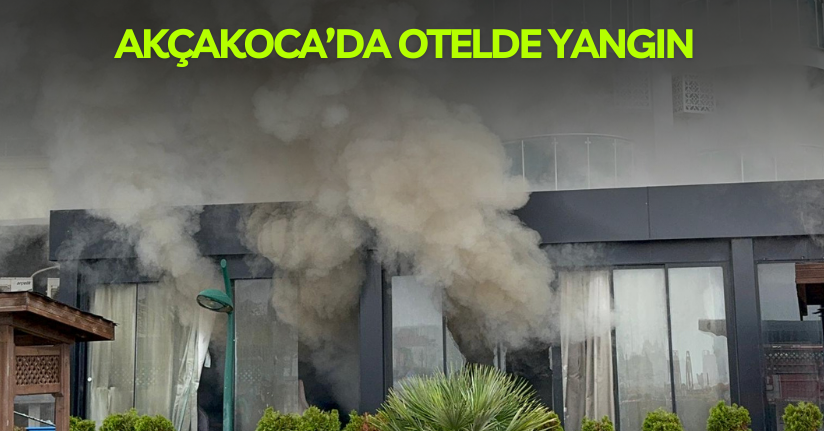 Akçakoca'da otelde yangın: 3 kişi dumandan etkilendi