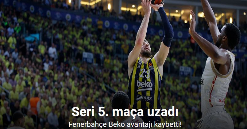 Fenerbahçe Beko avantajı kaybetti! Seri 5. maça uzadı