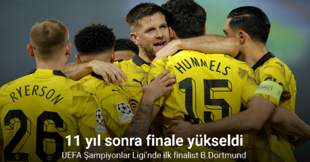 UEFA Şampiyonlar Ligi’nde ilk finalist B.Dortmund