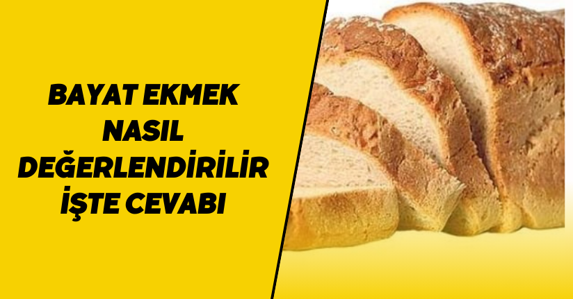 Bayat ekmek nasıl değerlendirilir, işte cevabı