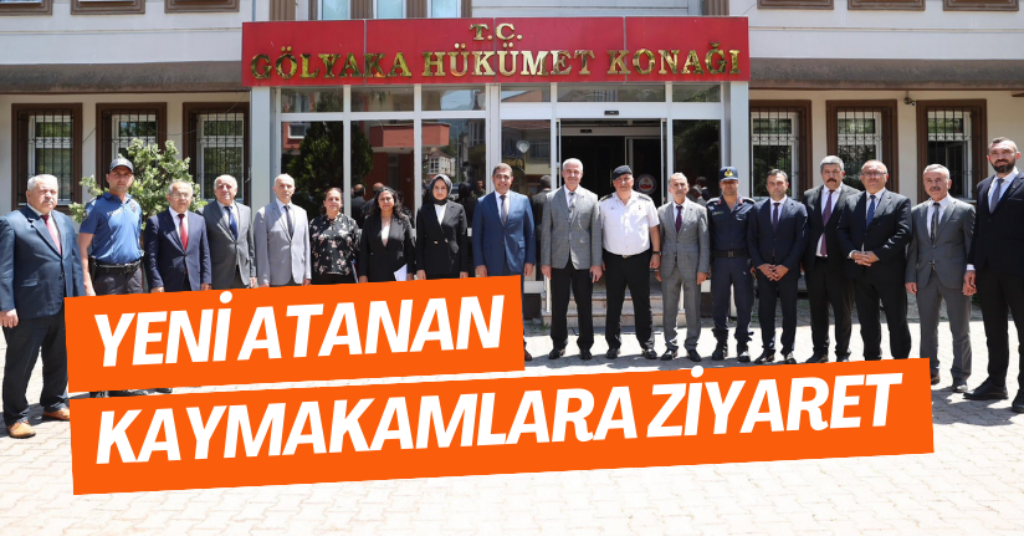 Yeni Atanan Kaymakamlara Ziyaret