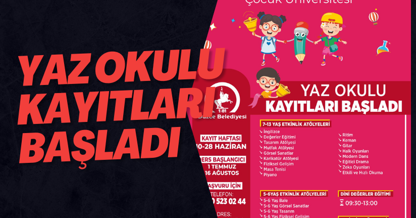 Yaz Okulu Kayıtları Başladı