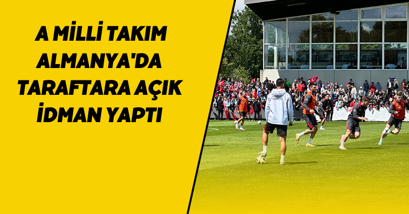 A Milli Takım, Almanya'da taraftara açık idman yaptı