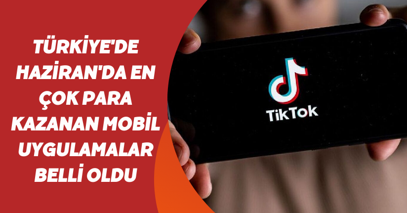 Türkiye'de Haziran'da en çok para kazanan mobil uygulamalar belli oldu