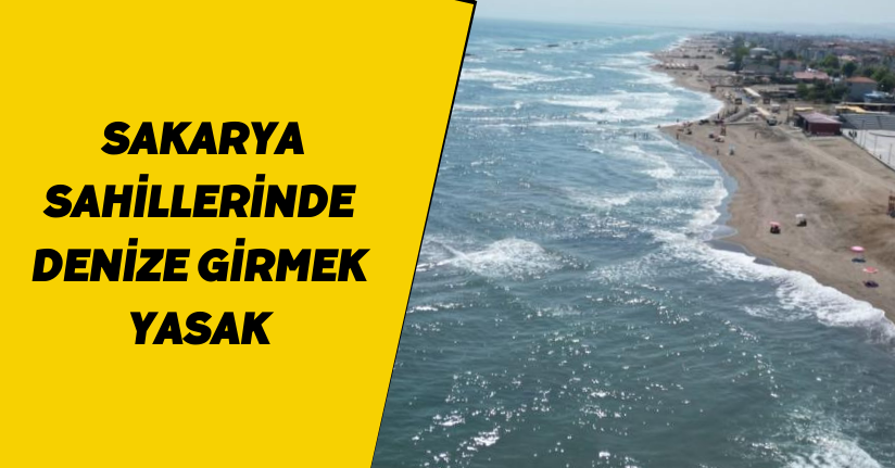 Sakarya sahillerinde denize girmek yasak