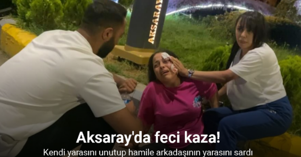 Kendi yarasını unutup hamile arkadaşının yarasını sardı