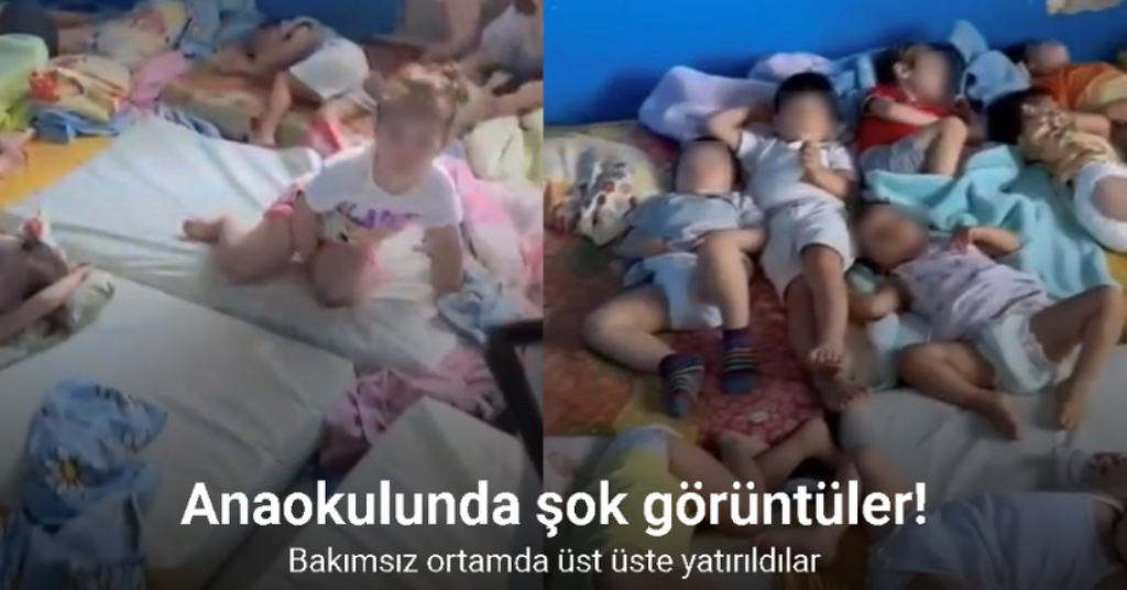 Sarıyer’de anaokulunda şok görüntüler