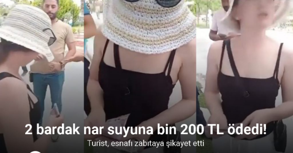 2 bardak nar suyuna bin 200 TL ödedi, zabıta parasını iade ettirdi