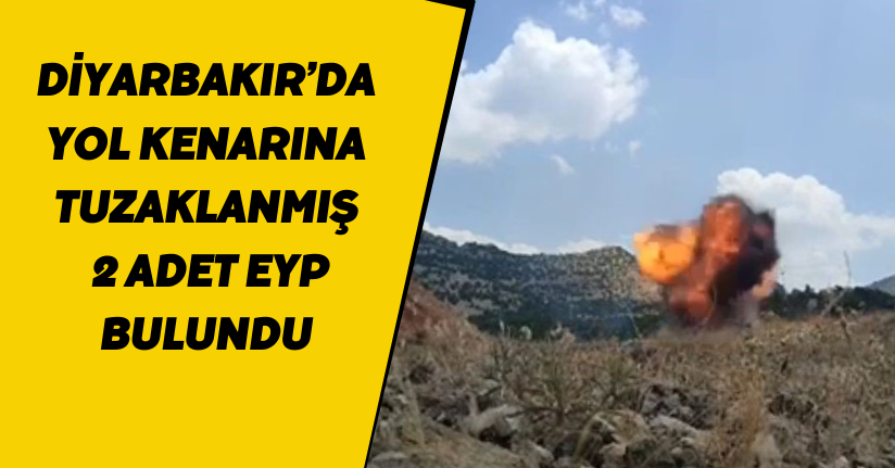 Diyarbakır’da yol kenarına tuzaklanmış 2 adet EYP bulundu