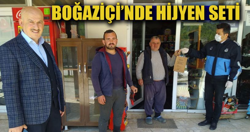 Halka ücretsiz hijyen seti dağıtıldı