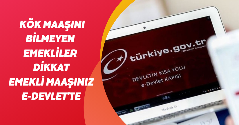 Kök maaşını bilmeyen emekliler dikkat! Emekli maaşınız e-Devlet'te
