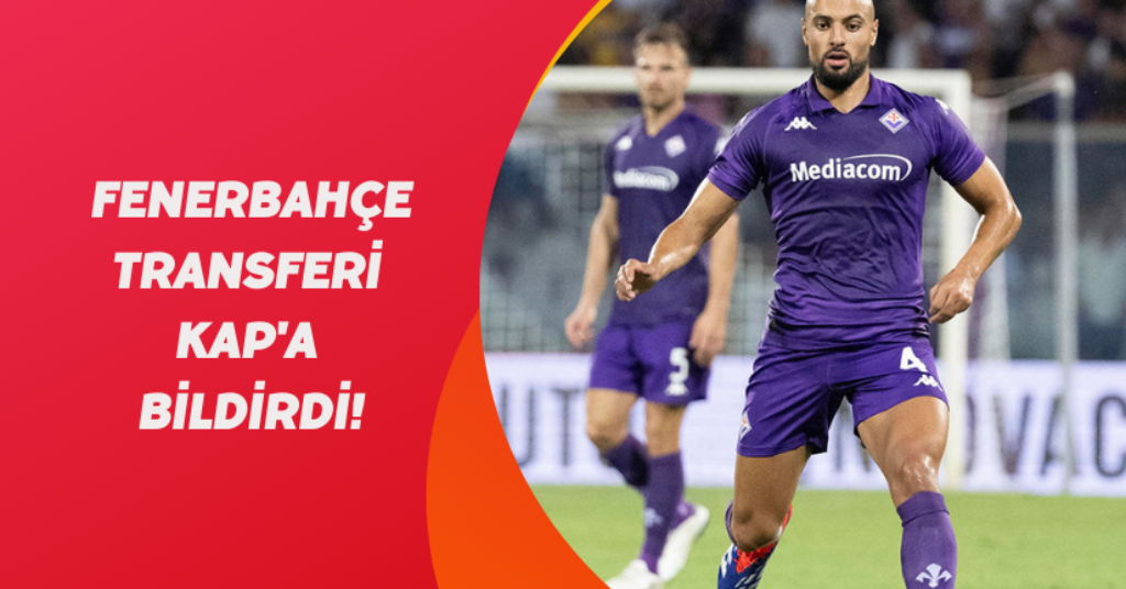 Fenerbahçe transferi KAP'a bildirdi!
