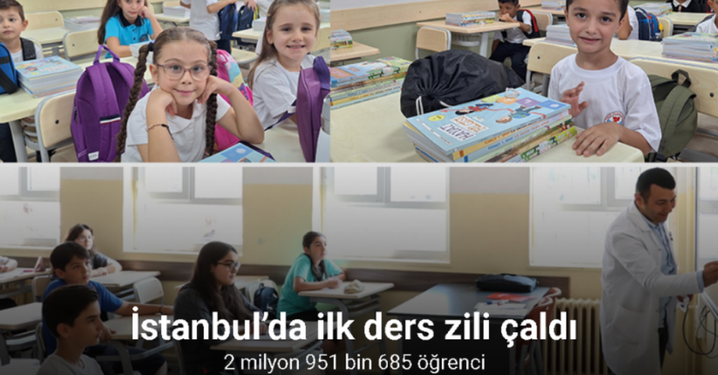 İstanbul’da ilk ders zili çaldı