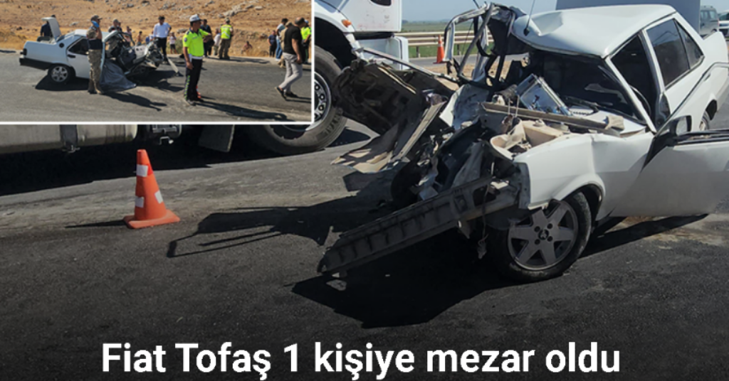 Hurdaya dönen Fiat Tofaş 1 kişiye mezar oldu